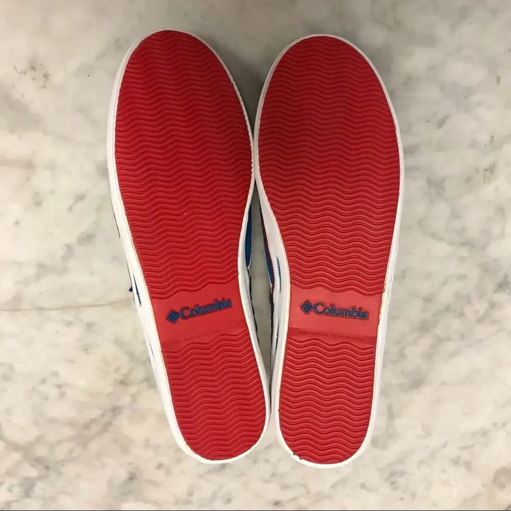 Columbia canvas lace up slip on low top sneakers size 10
